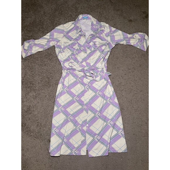 J. McLaughlin Dresses & Skirts - J. McLaughlin Dress Size S Plaid Collard Button Down Dress Multicolor Classic